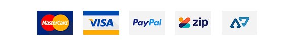 Payments Accepted PayPal, Mastercard, Visa , Zip and Afterpay