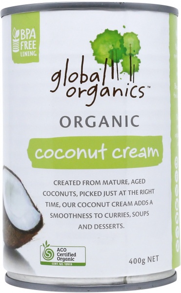 Global Organics Coconut Cream  400g Can
