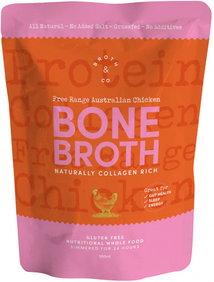 Broth & Co Free Range Chicken Bone Broth  300ml Pouch