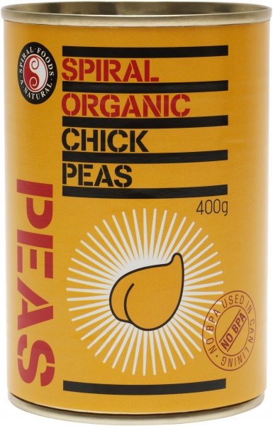 Spiral Organic Chickpeas  400g