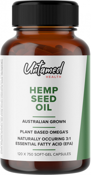 Untamed Health Hemp Seed Oil  120 Softgel caps